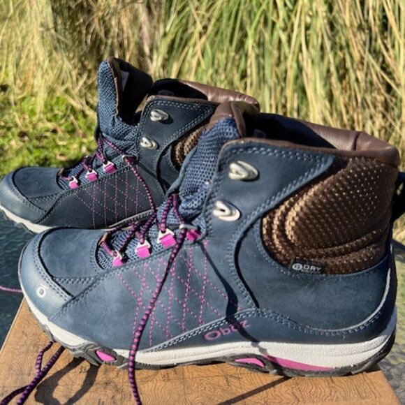 Oboz Sapphire Mid B-Dry Waterproof Hiking Boots, 9.5US 41EU  Huckleberry 070602 - Picture 4 of 7